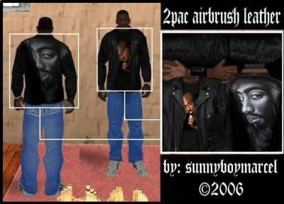 2pac airbrush leather